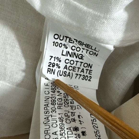 Zara Basic Womens Trench Coat Sz L Beige Double Breasted Belted Made in Spain - Picture 6 of 7